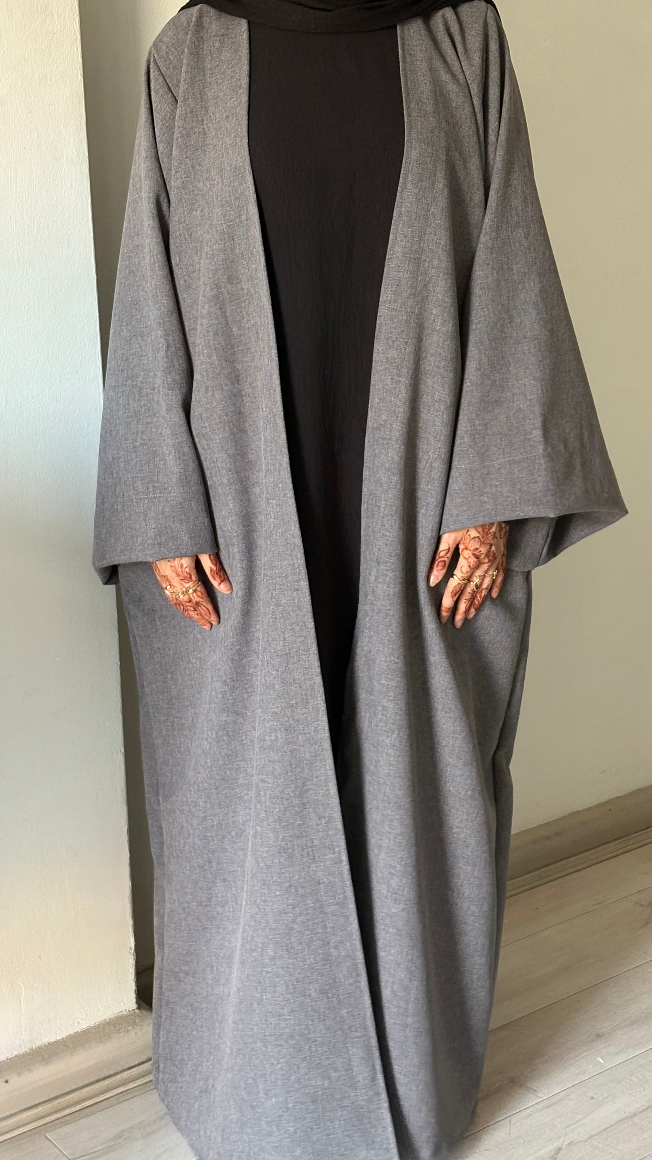 Grey Basic Abaya