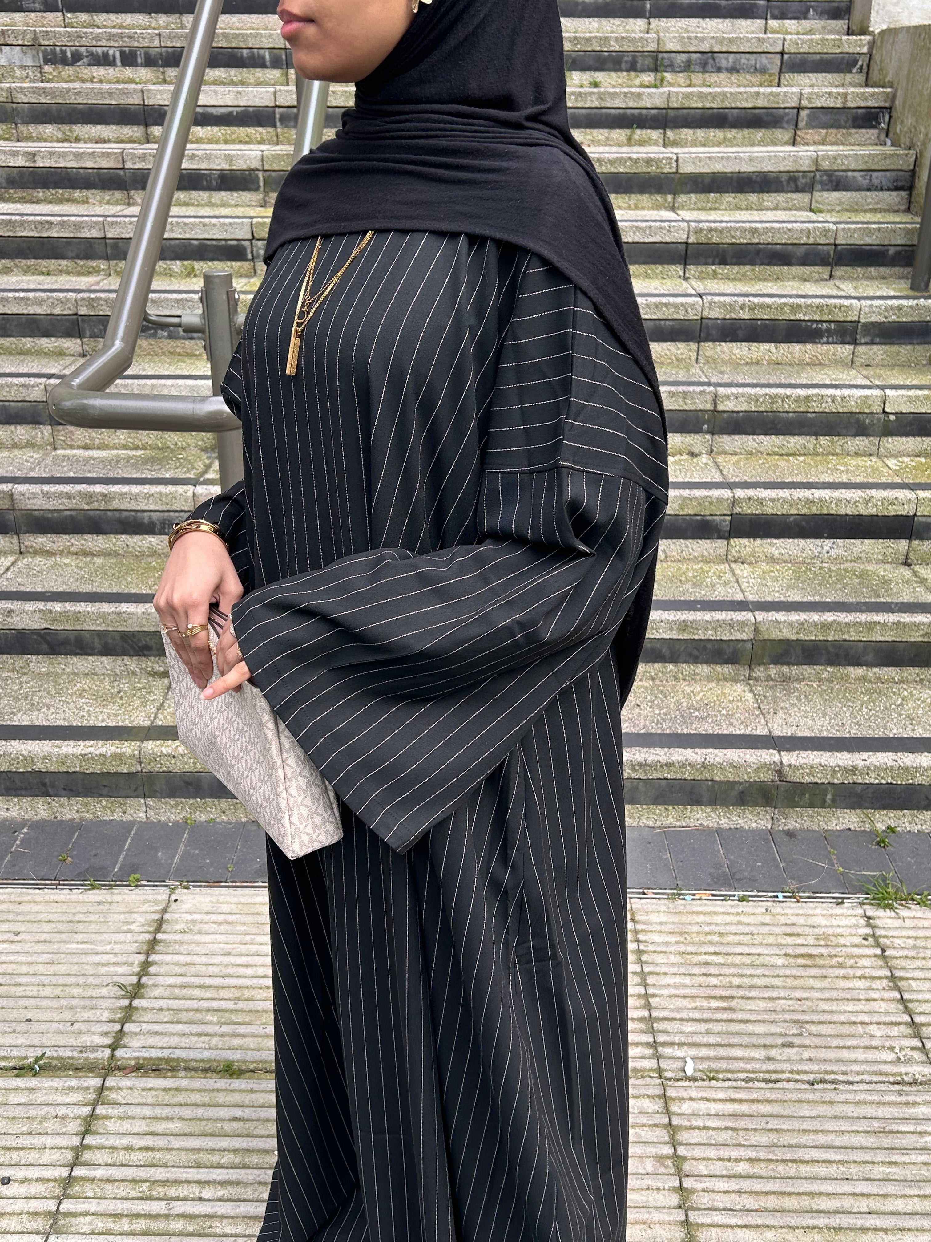 Black Maysa Closed Abaya