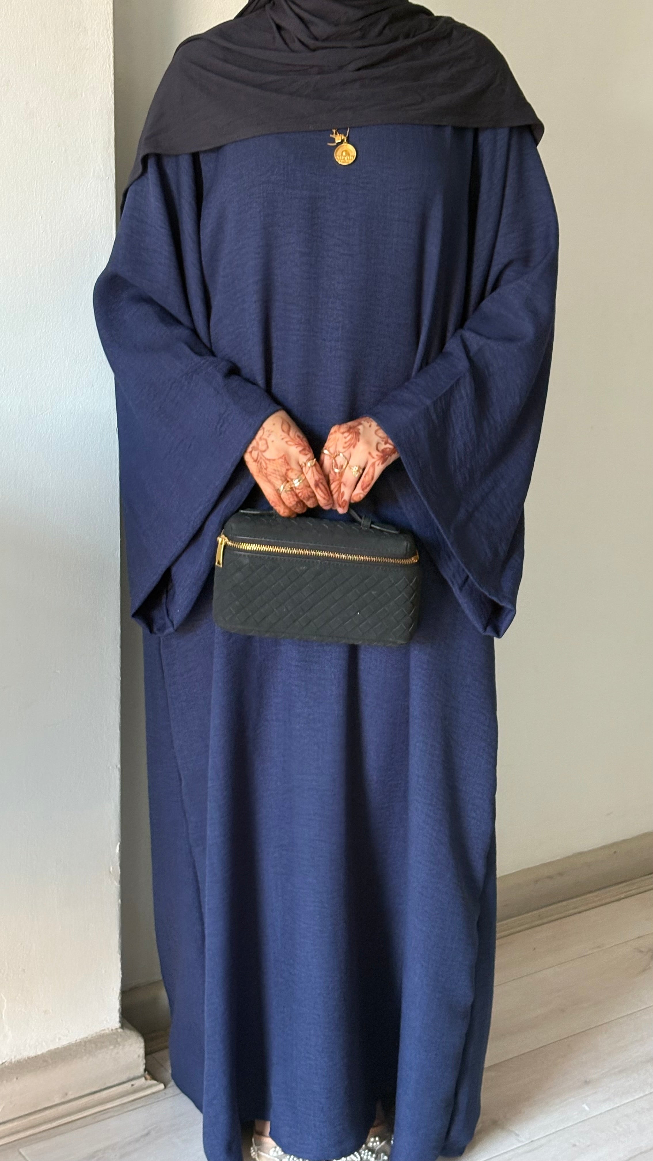 Navy Blue Basic Abaya