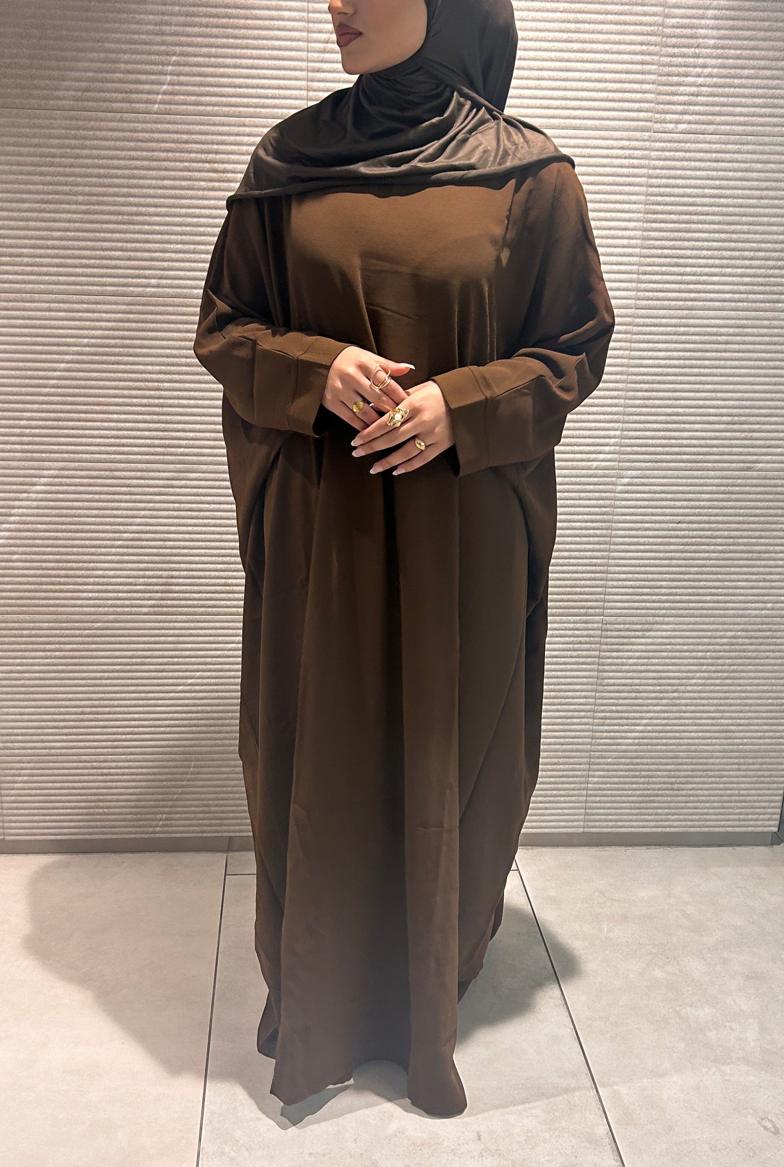 Brown Farasha with Inner Belt