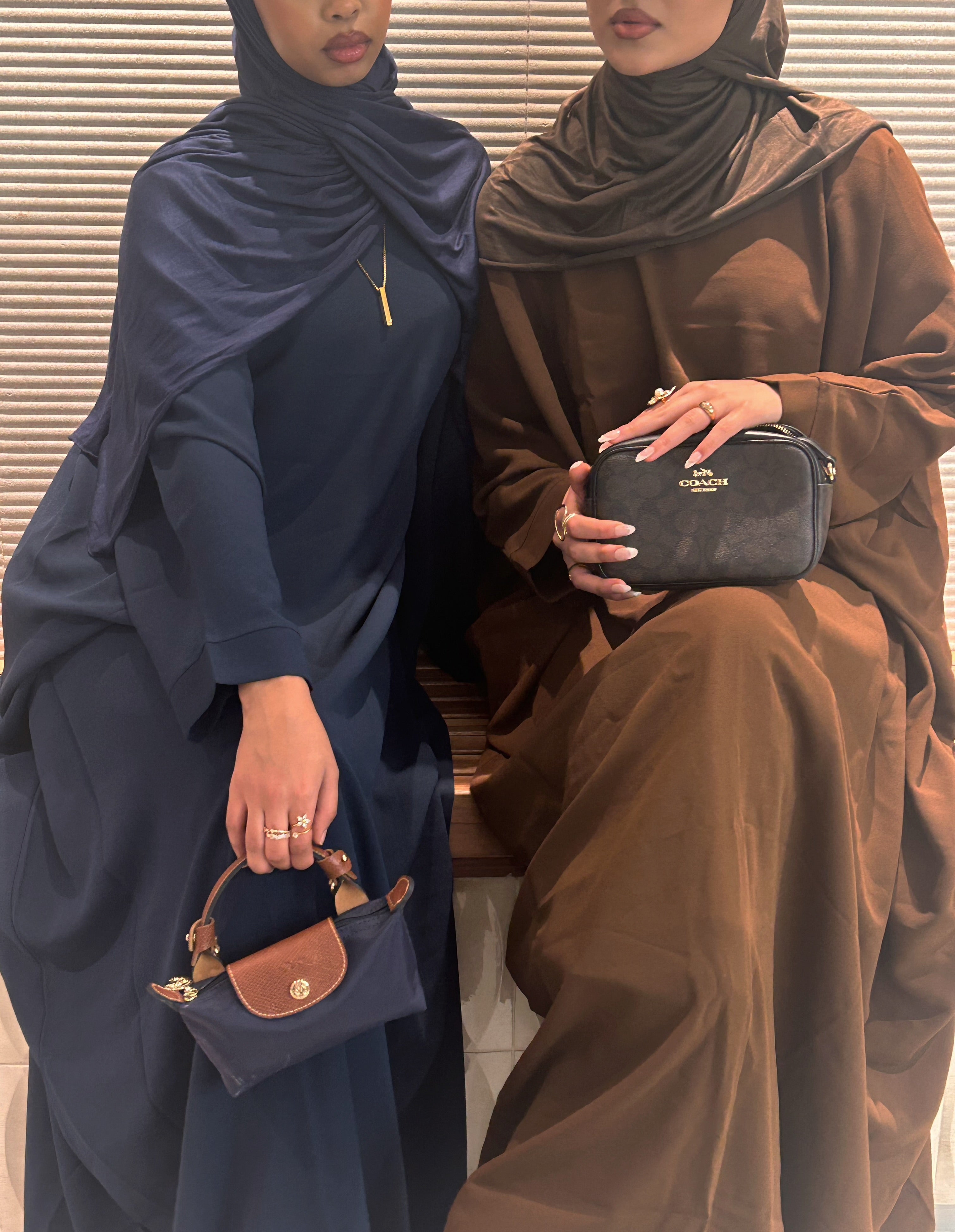 Navy Farasha with Inner Belt