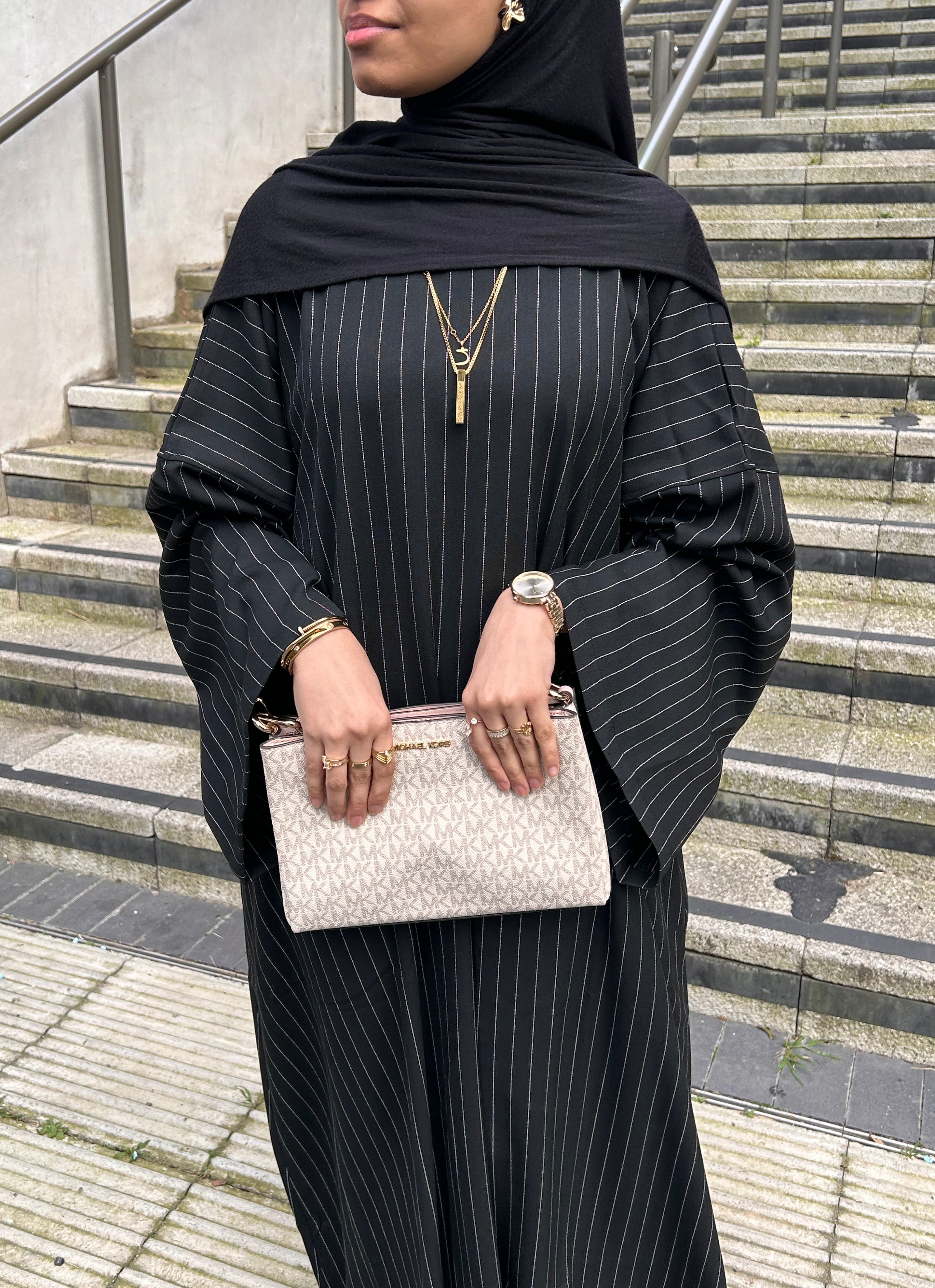 Black Maysa Closed Abaya