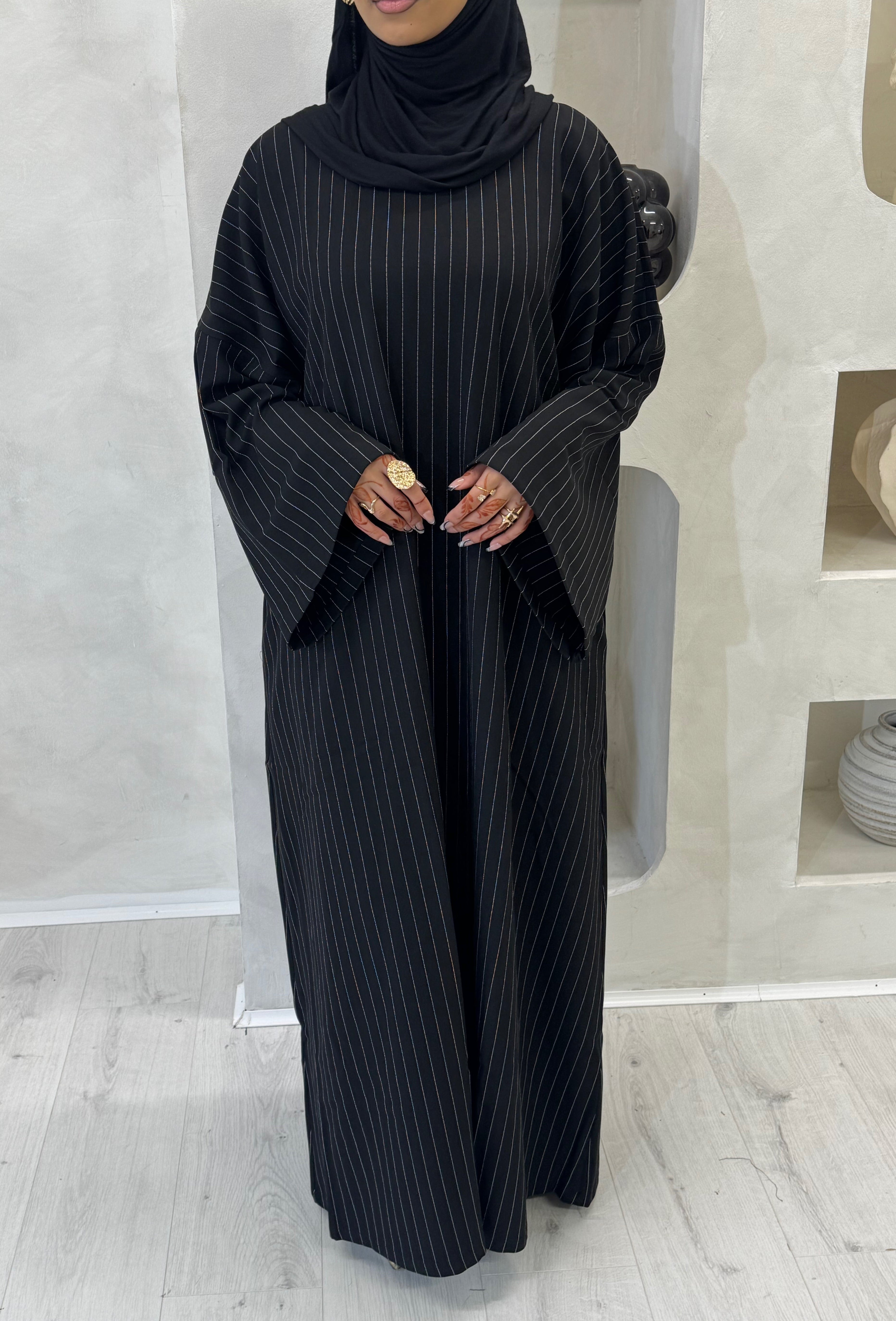Black Maysa Closed Abaya