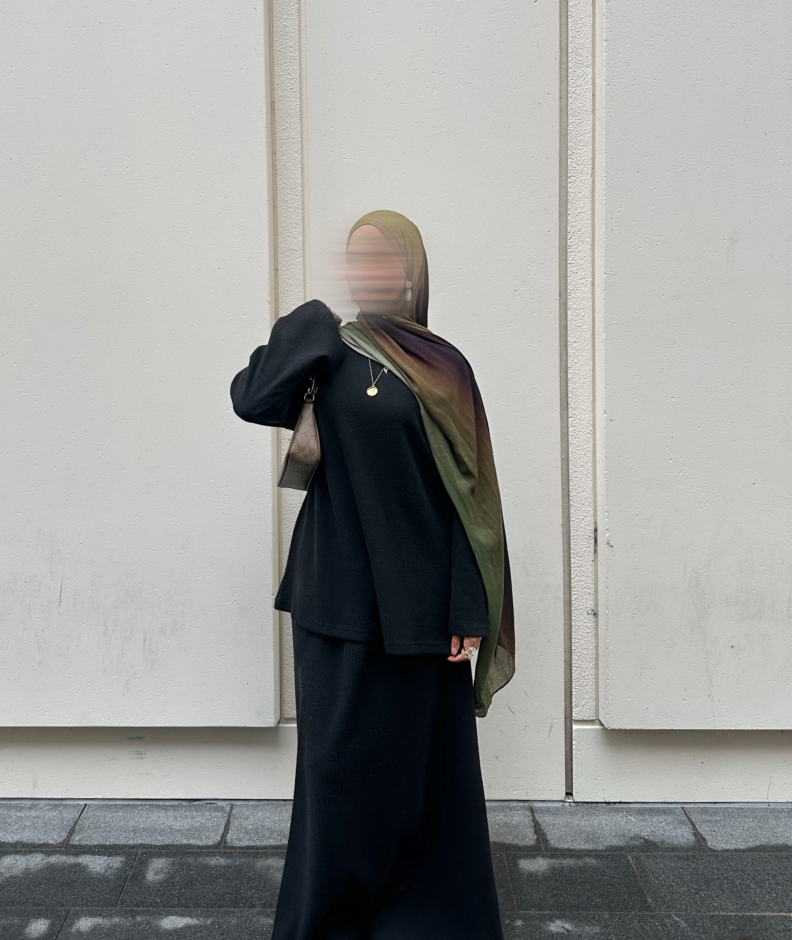 Corduroy Two Piece Set – Black