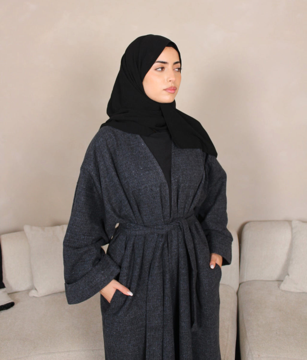 Short coat hot sale style abaya