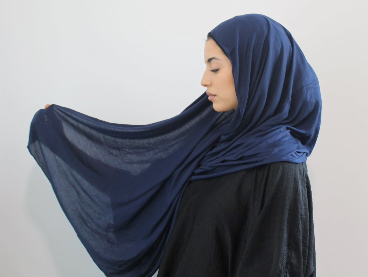 Jersey Hijab - Navy
