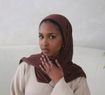 Load image into Gallery viewer, Jersey Hijab - Chocolate
