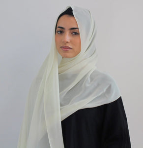 Chiffon Hijab - Off Beige