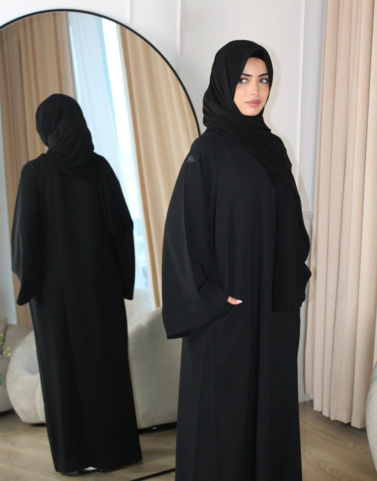 Black Closed Daily Abaya