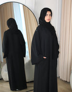 Load image into Gallery viewer, Black Closed Daily Abaya
