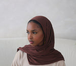 Load image into Gallery viewer, Jersey Hijab - Chocolate
