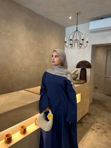 Printed Hijab- Taupe Beige