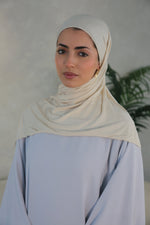 Load image into Gallery viewer, Jersey Hijab - Cream/Beige
