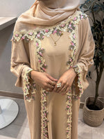 Load image into Gallery viewer, Floral Lace Abaya Set - Blush
