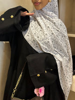 Load image into Gallery viewer, Printed Hijab - White

