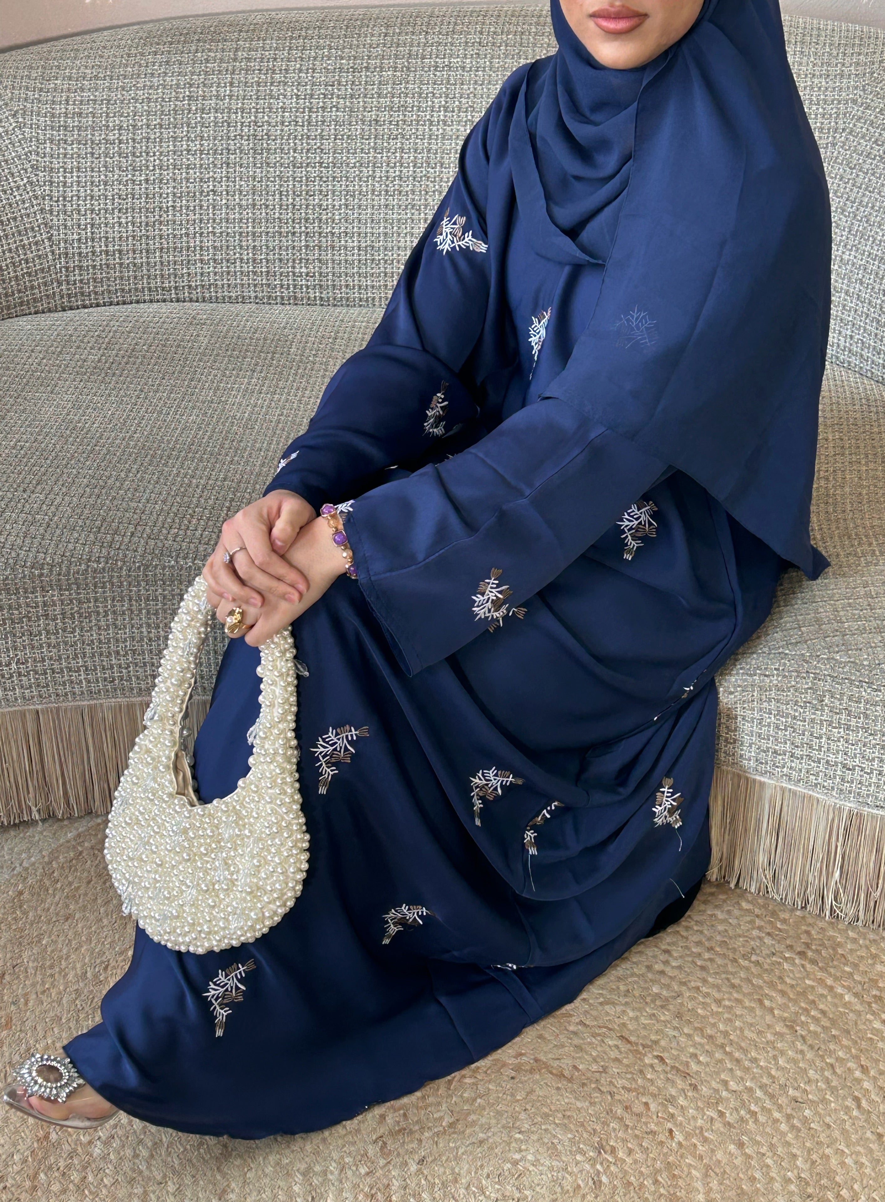 Floral Navy Blue