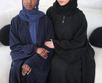 Load image into Gallery viewer, Navy Sparkle Open Abaya
