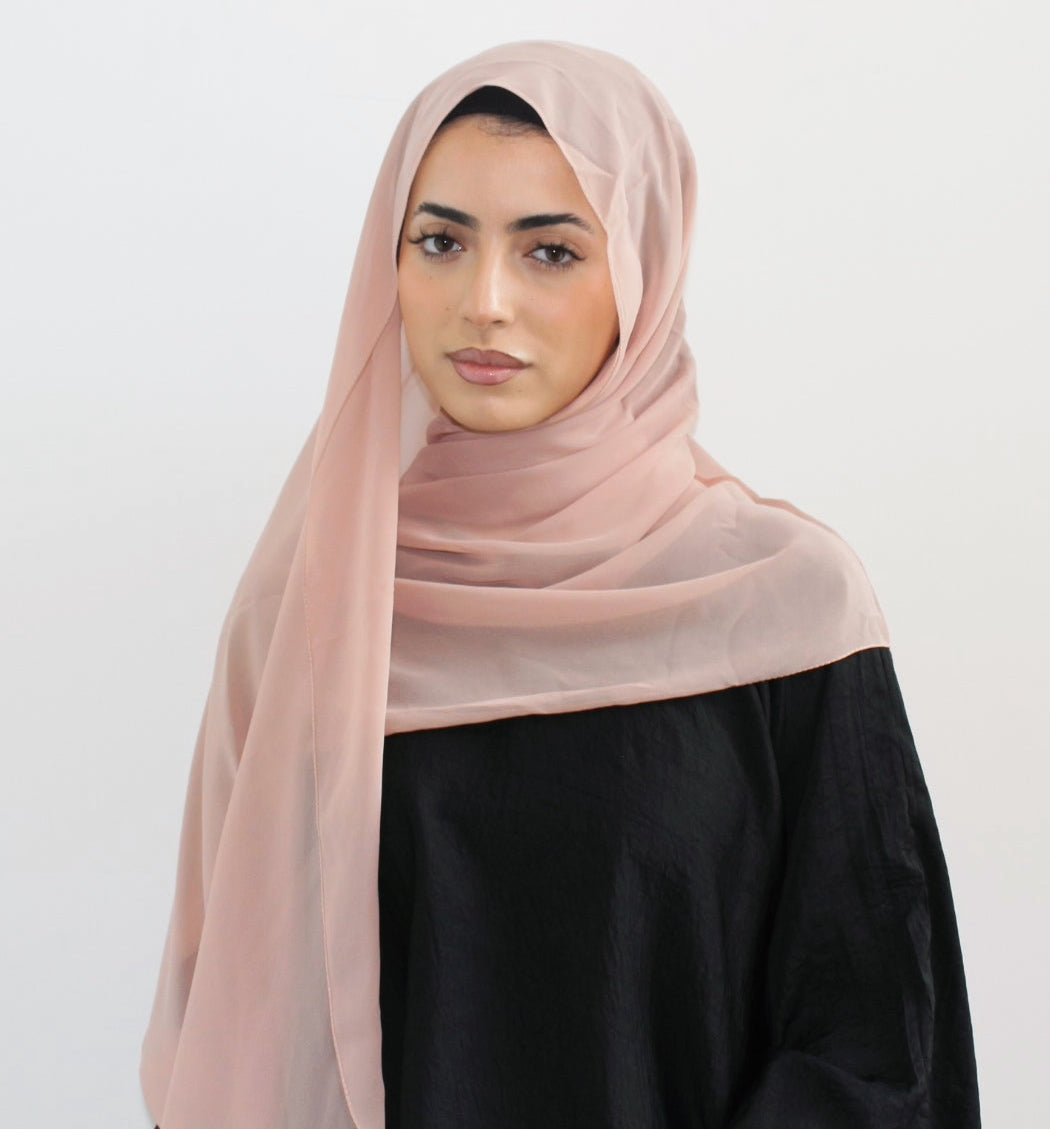 Chiffon Hijab - Rose