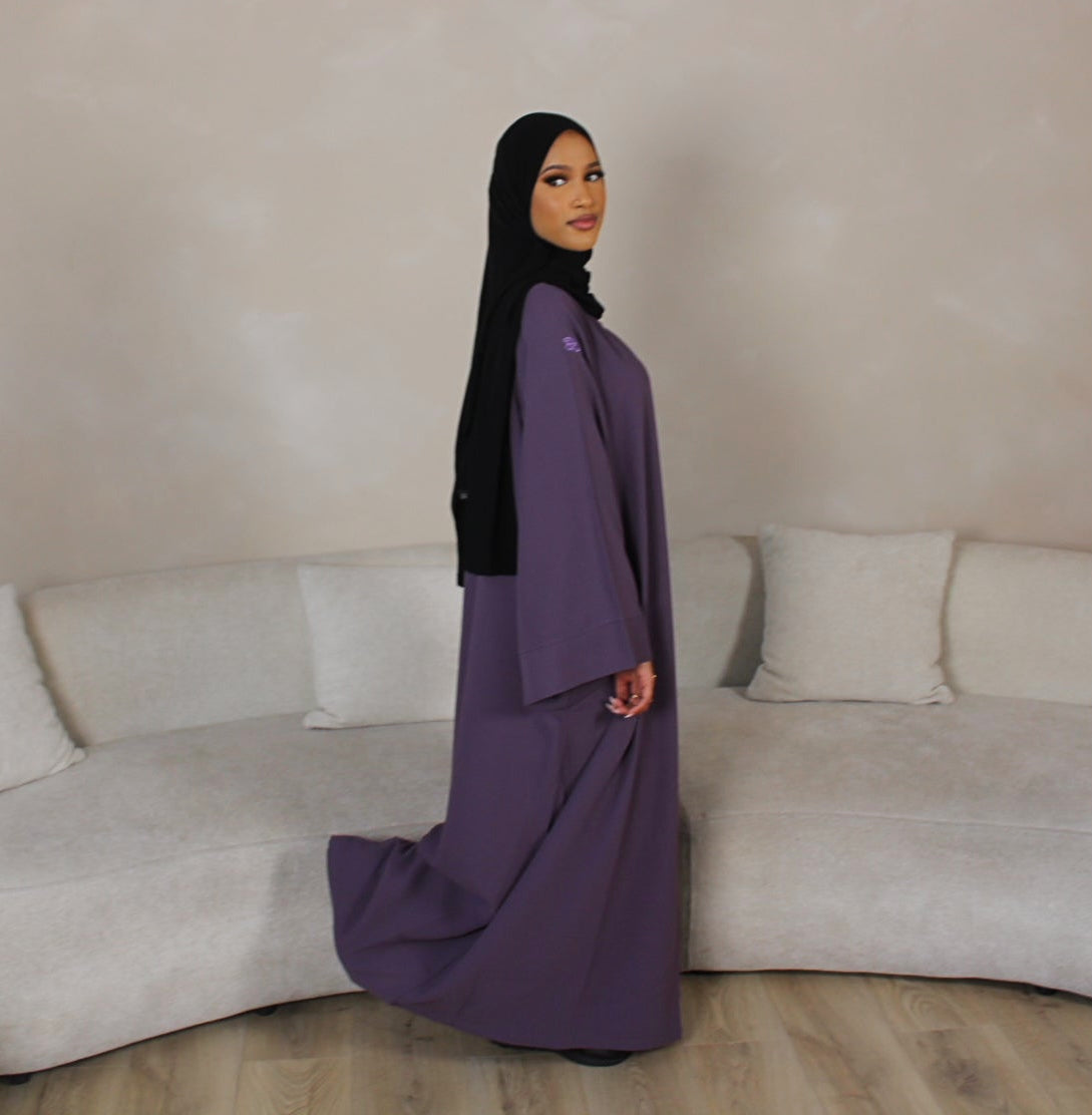 Purple Closed Daily Abaya