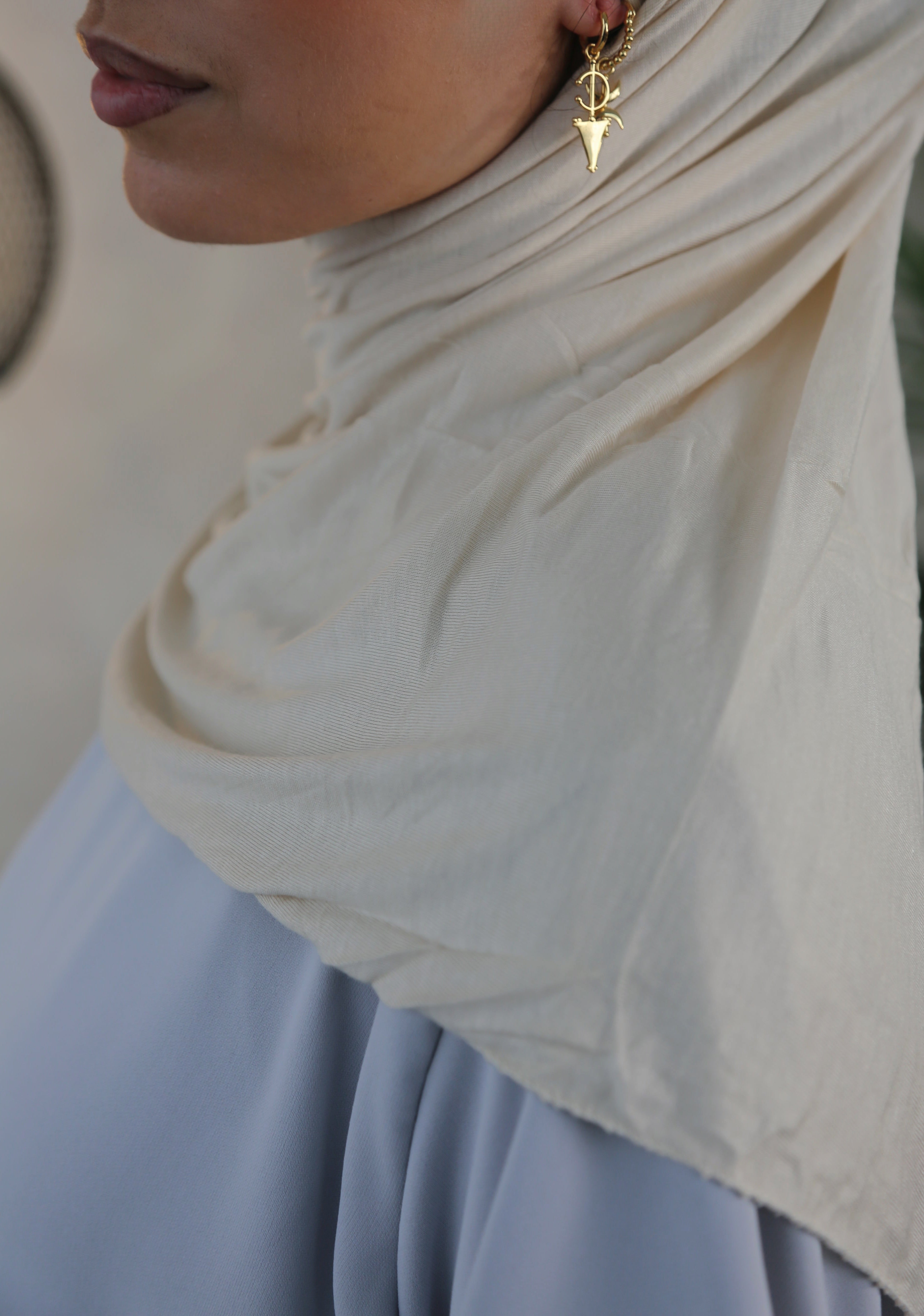 Jersey Hijab - Cream/Beige