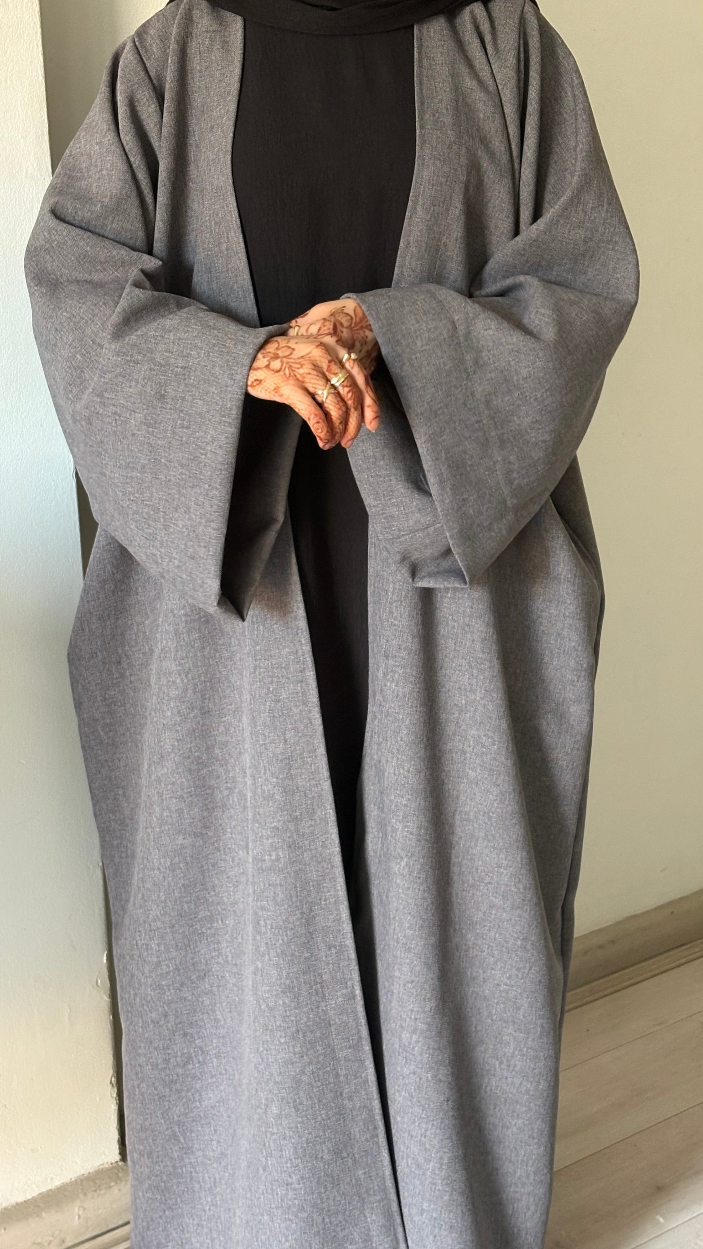 Grey Basic Abaya