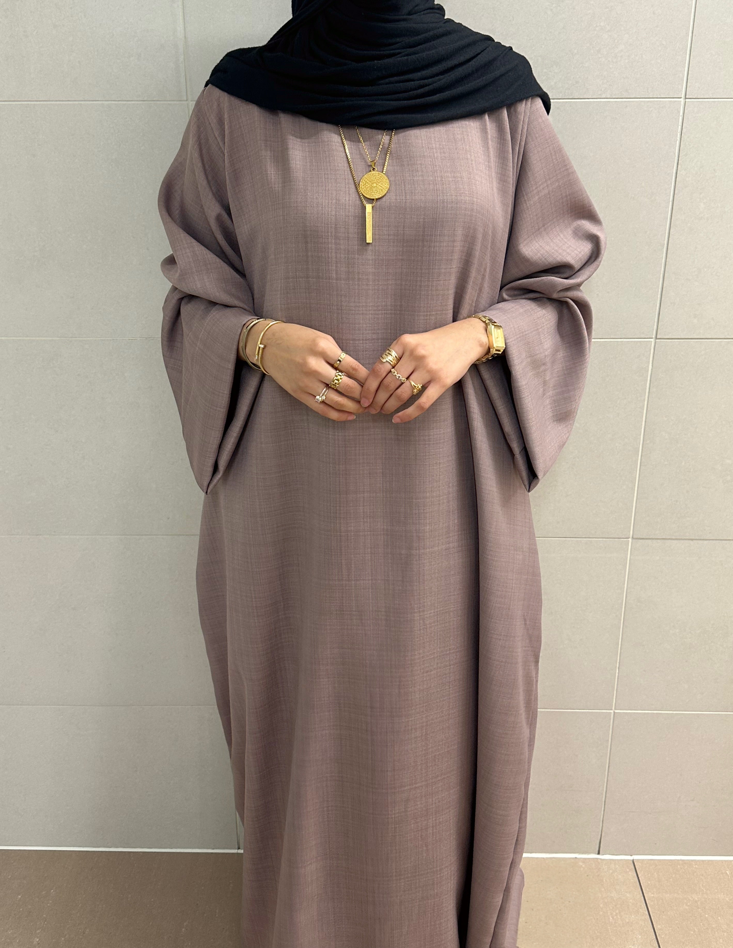 Linen Mink Abaya
