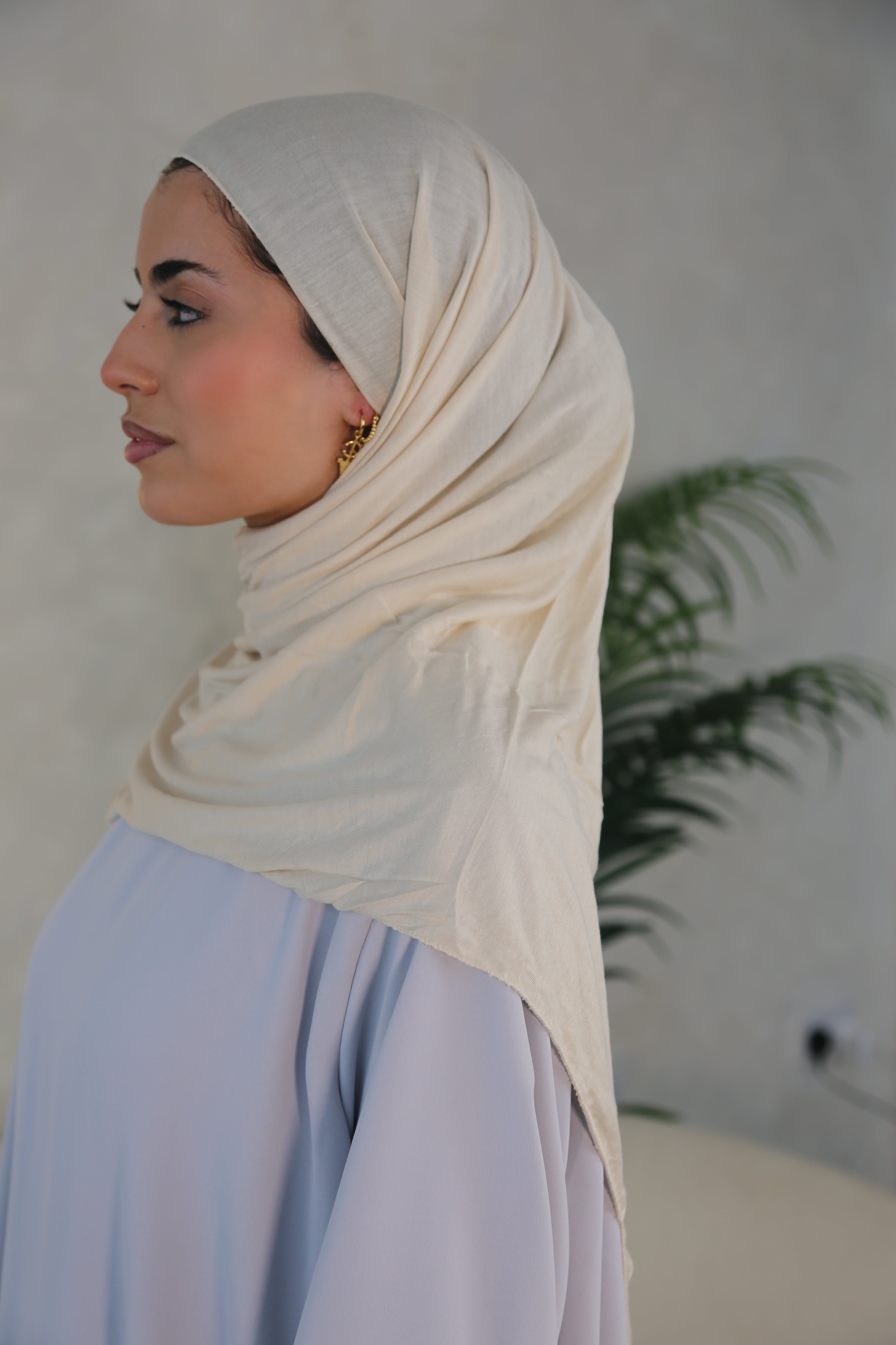 Jersey Hijab - Cream/Beige