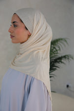 Load image into Gallery viewer, Jersey Hijab - Cream/Beige
