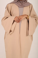 Load image into Gallery viewer, Sand Winter Open Abaya
