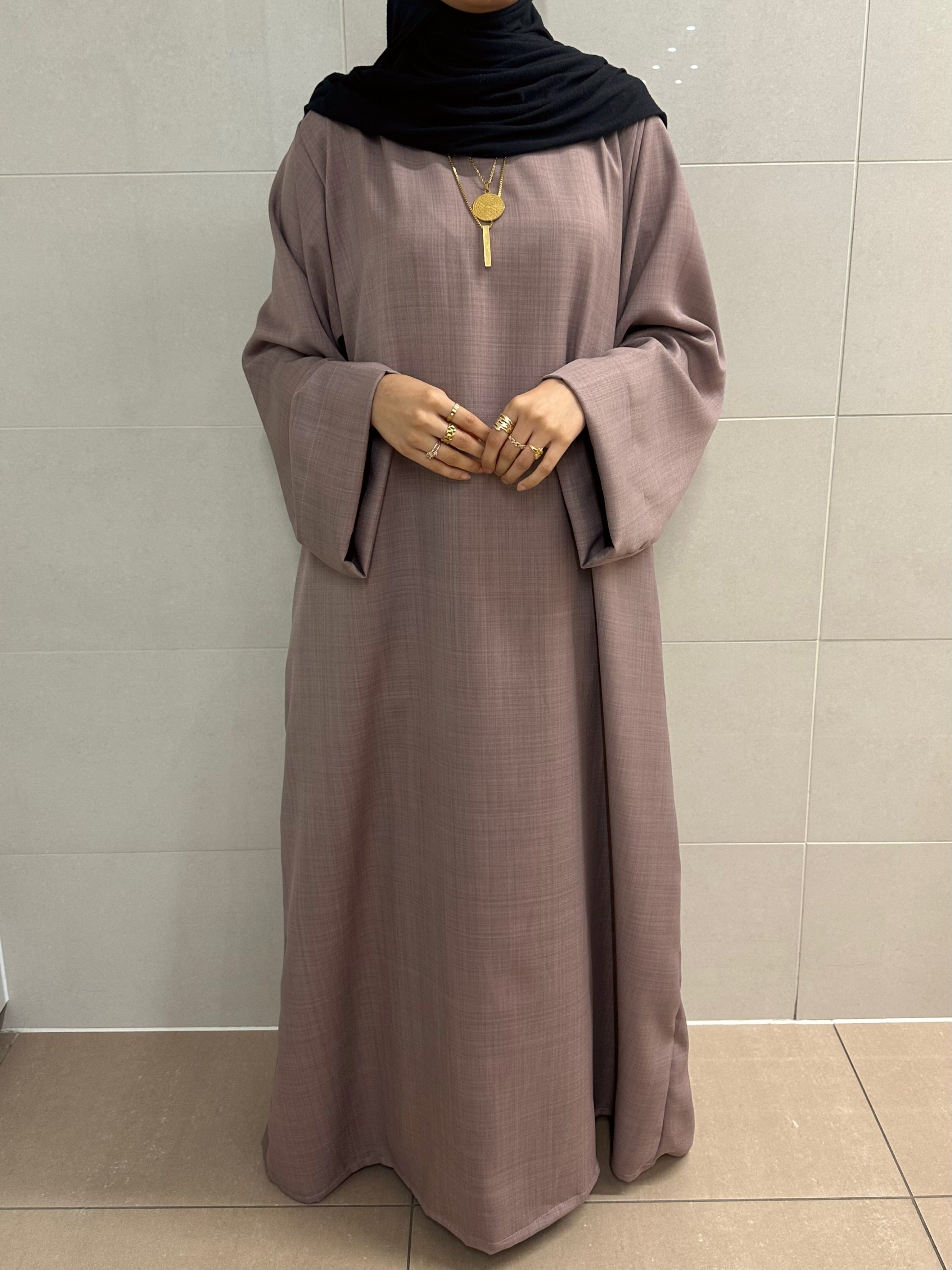 Linen Mink Abaya