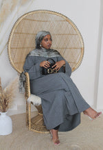 Load image into Gallery viewer, Dark Grey Maysa Closed Abaya
