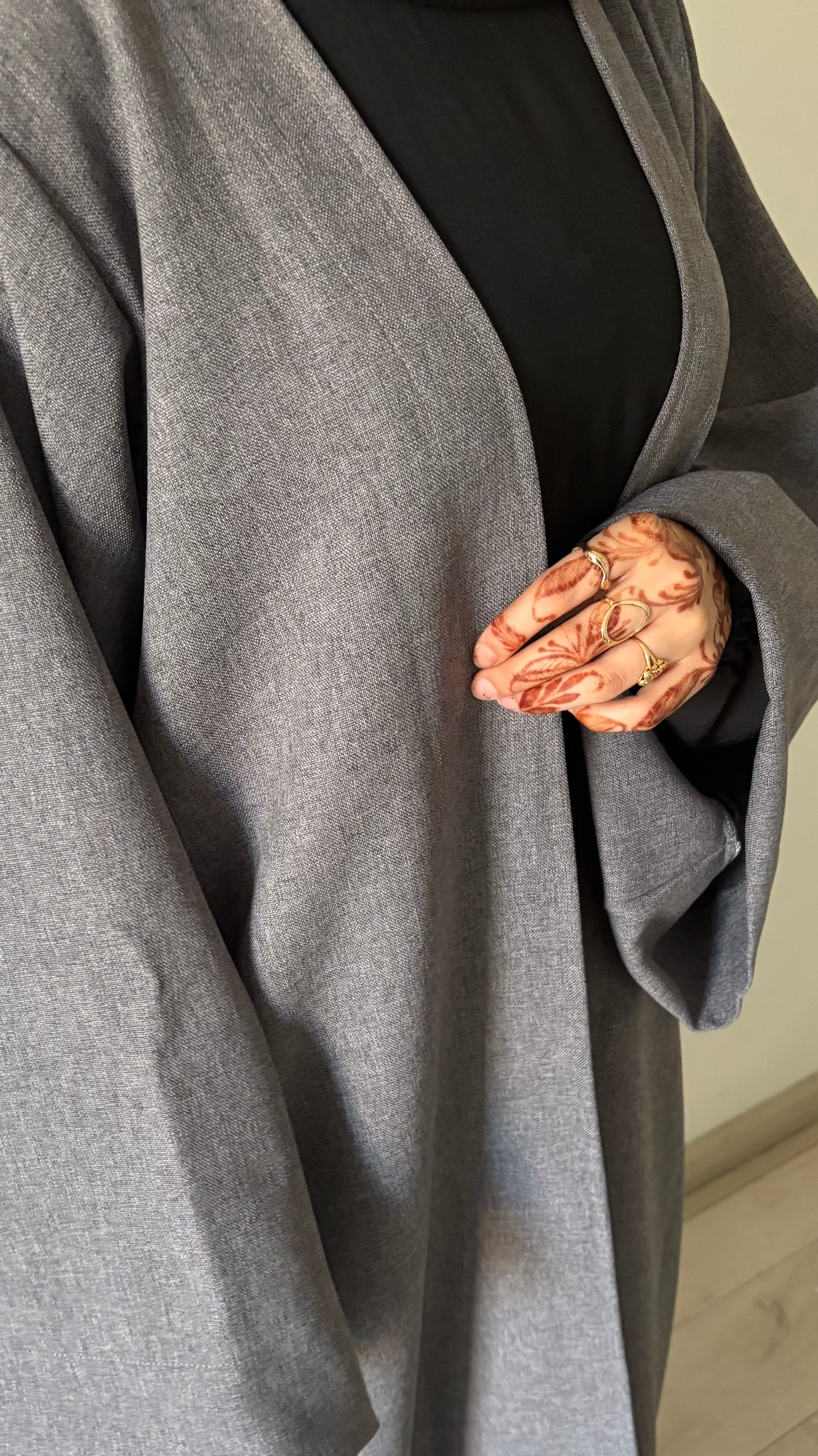 Grey Basic Abaya