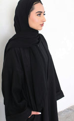 Load image into Gallery viewer, Felt Abaya coat - Black
