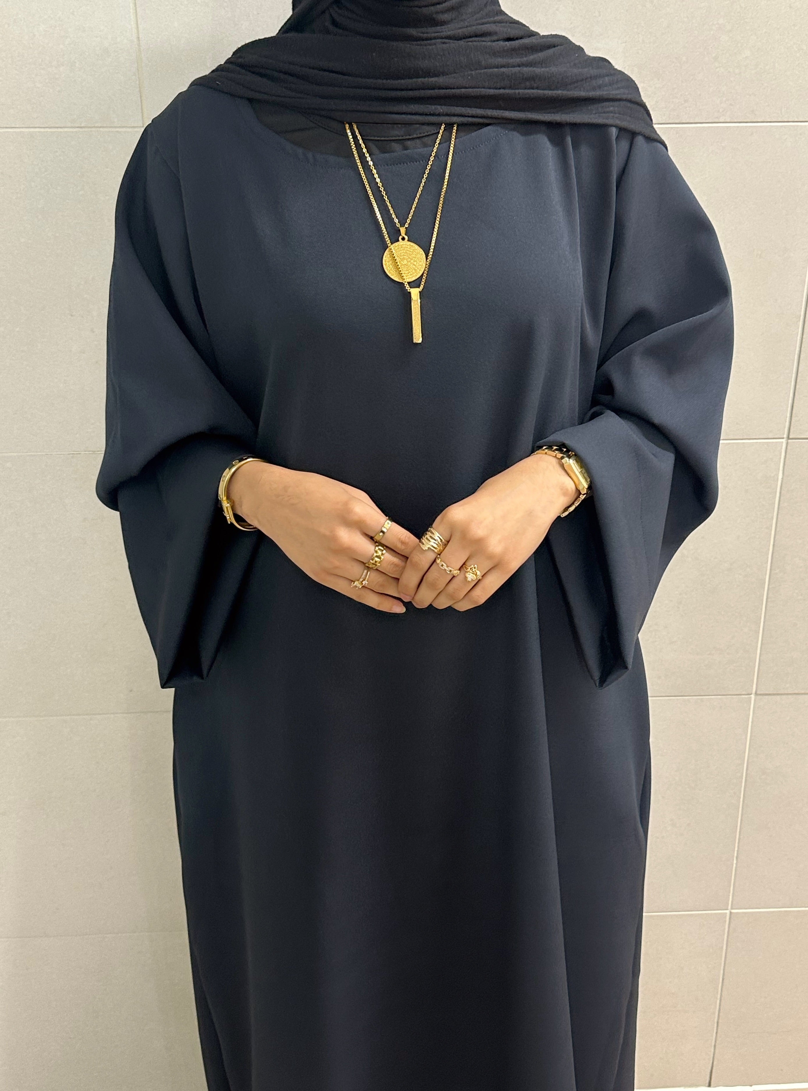 Dark Navy Everyday Abaya
