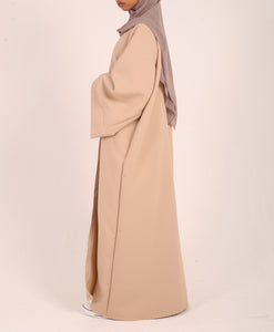 Sand Winter Open Abaya