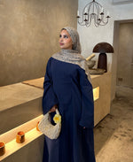 Load image into Gallery viewer, Cotton Abaya - Blue
