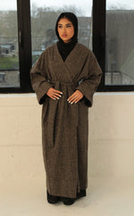 Load image into Gallery viewer, Blended Brown Abaya coat
