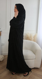 Sofia Lace Embroidery Open Abaya