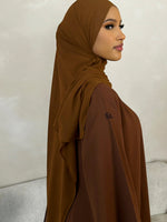 Load image into Gallery viewer, Brown Daily Closed Abaya
