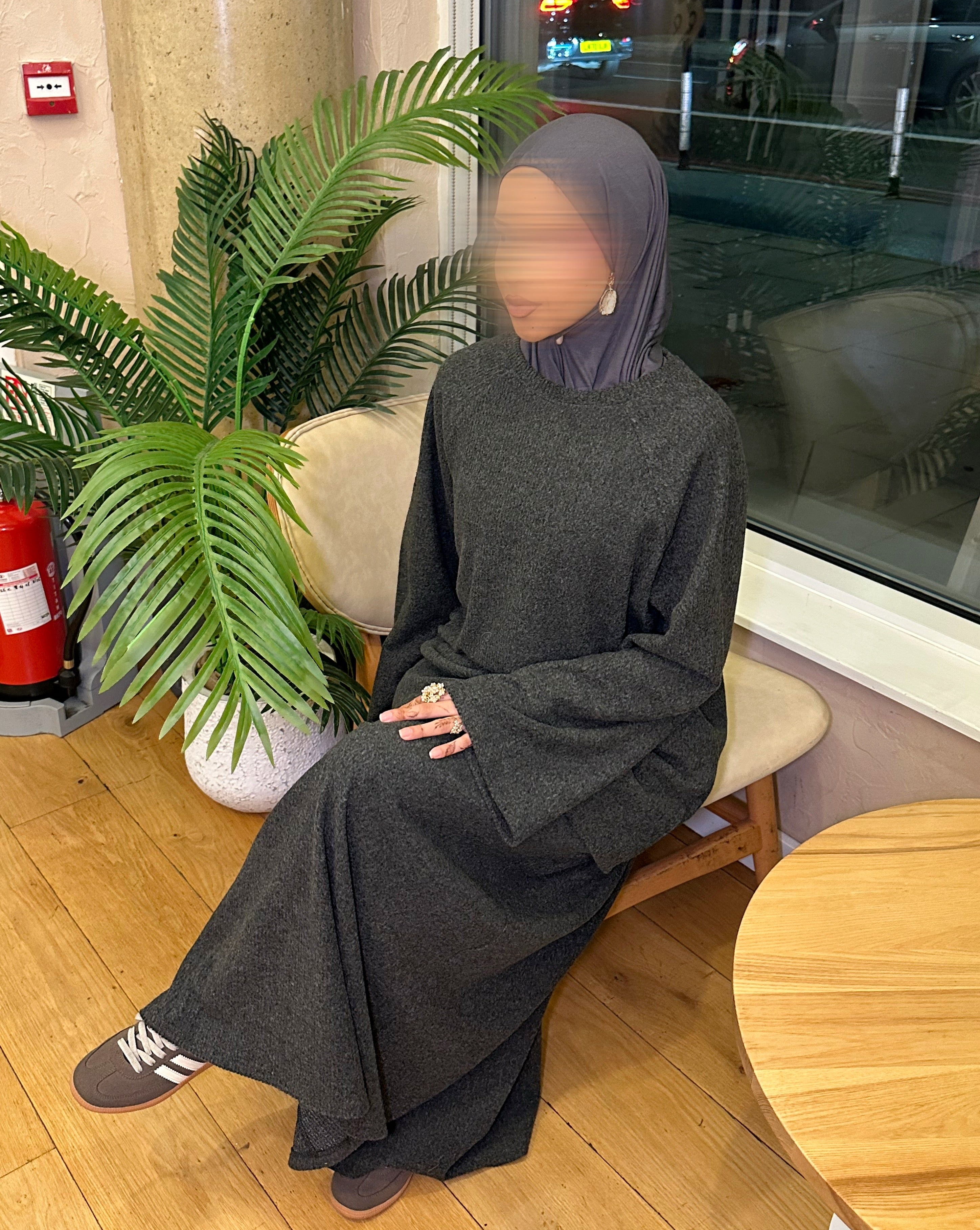 Corduroy Two Piece Set – Dark Grey