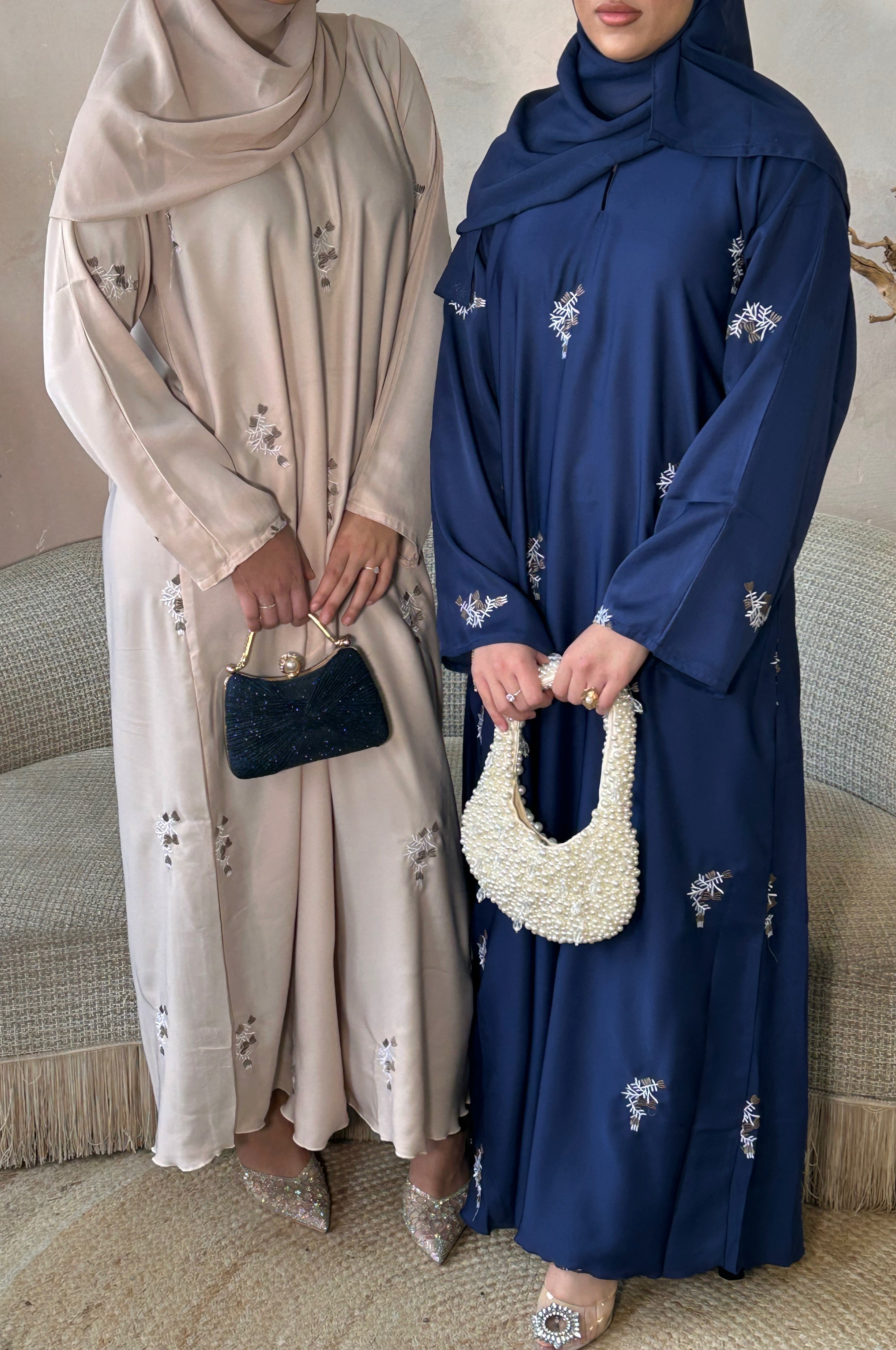 Floral Navy Blue