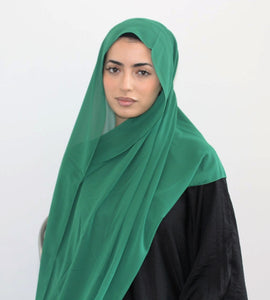 Chiffon Hijab - Green