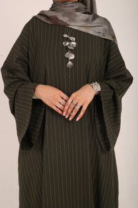 Dark Green Maysa Closed Abaya