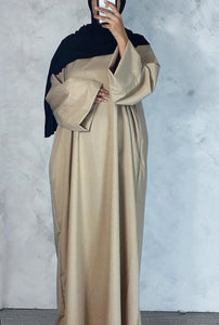 Oat Wide sleeve Abaya