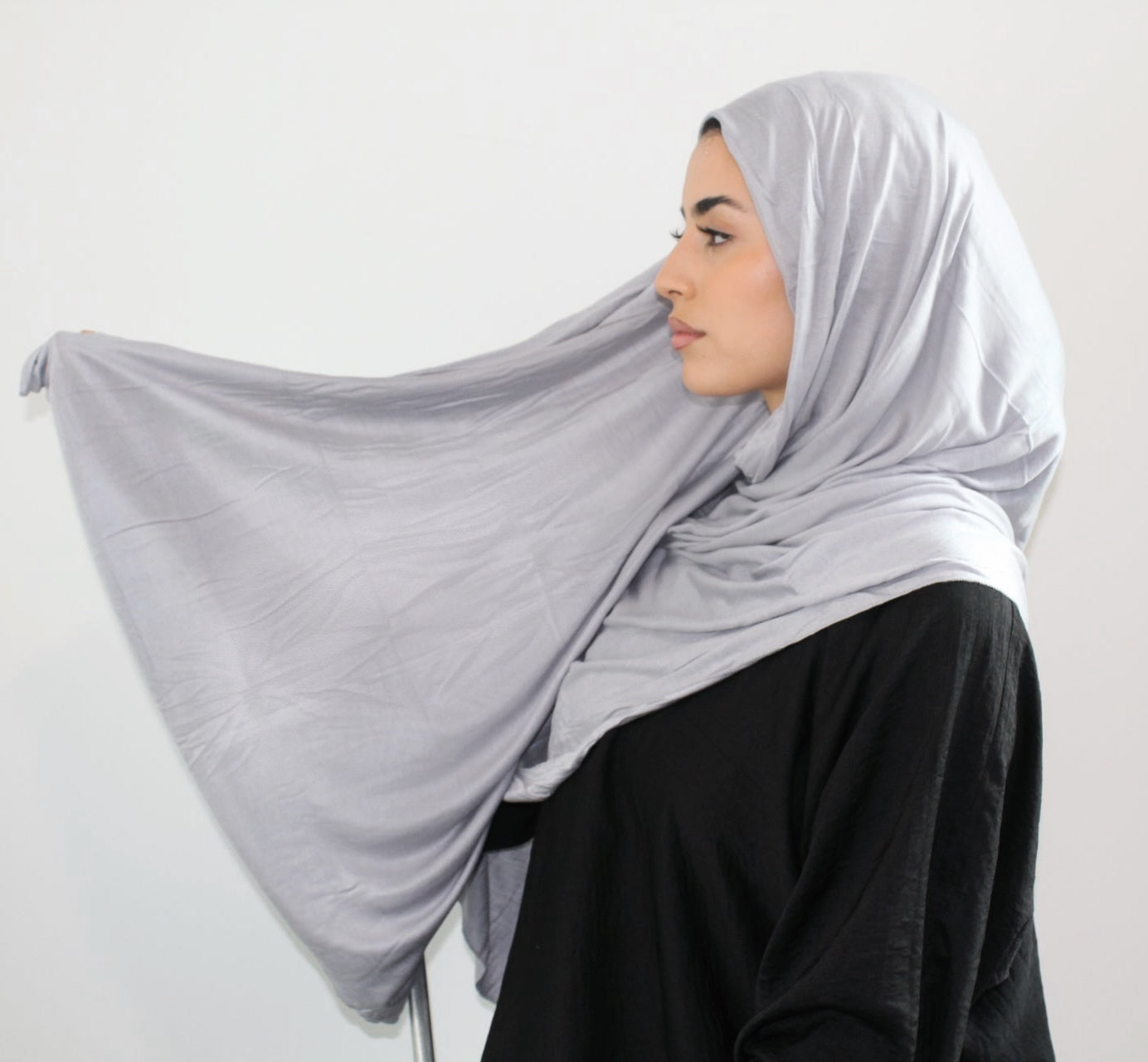 Jersey Hijab - Grey
