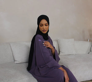 Purple Closed Daily Abaya