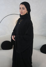 Load image into Gallery viewer, Black Sparkle Open Abaya
