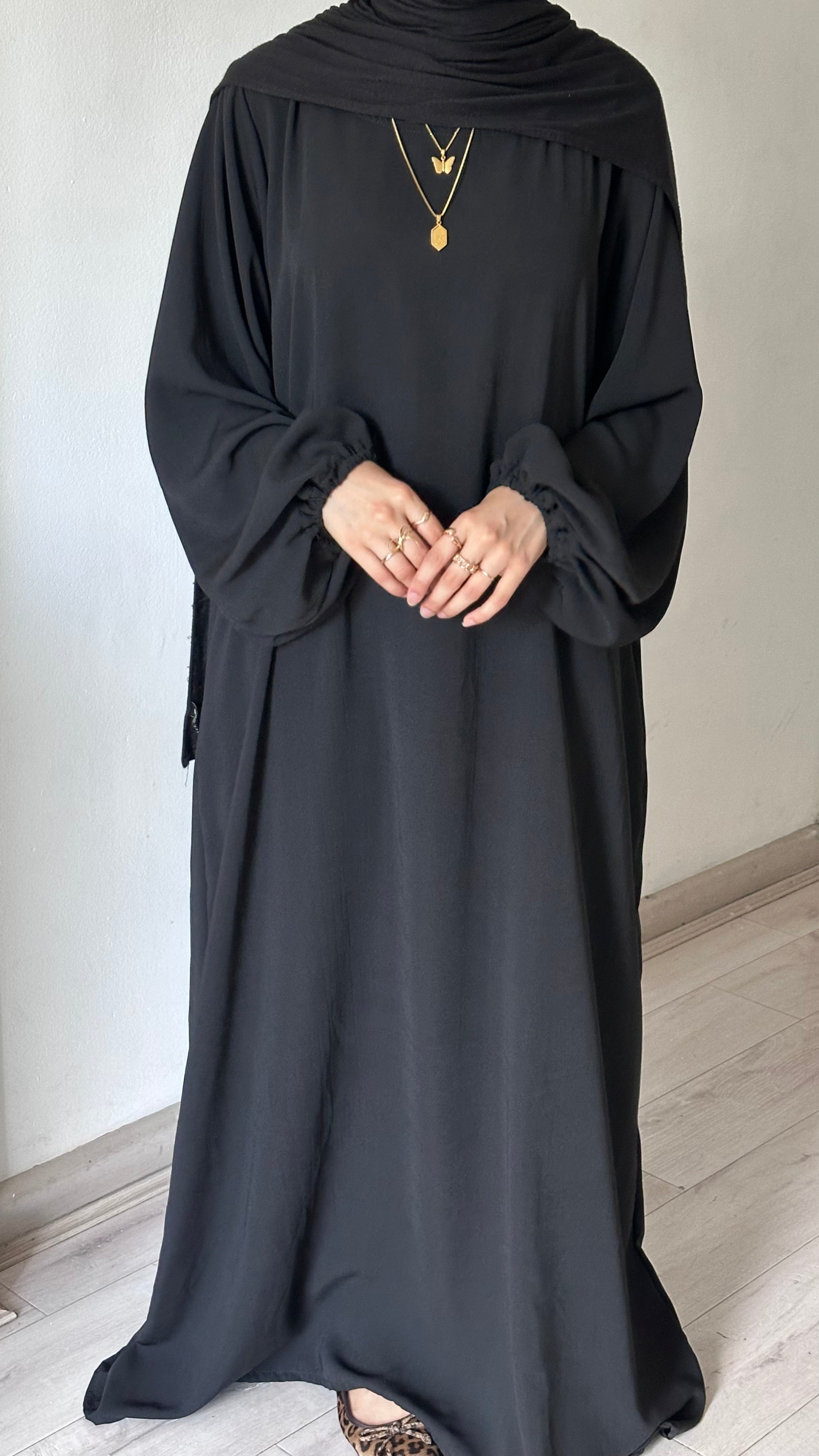 Black Everyday Closed Abaya (custom made)