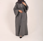 Load image into Gallery viewer, Dark Grey Maysa Closed Abaya
