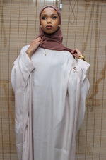 Load image into Gallery viewer, Soft Pink Farasha with Inner Belt
